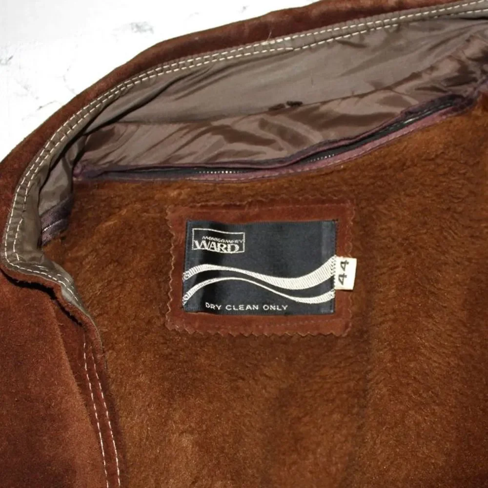 vintage Montgomery ward leather jacket - Picture 4 of 6